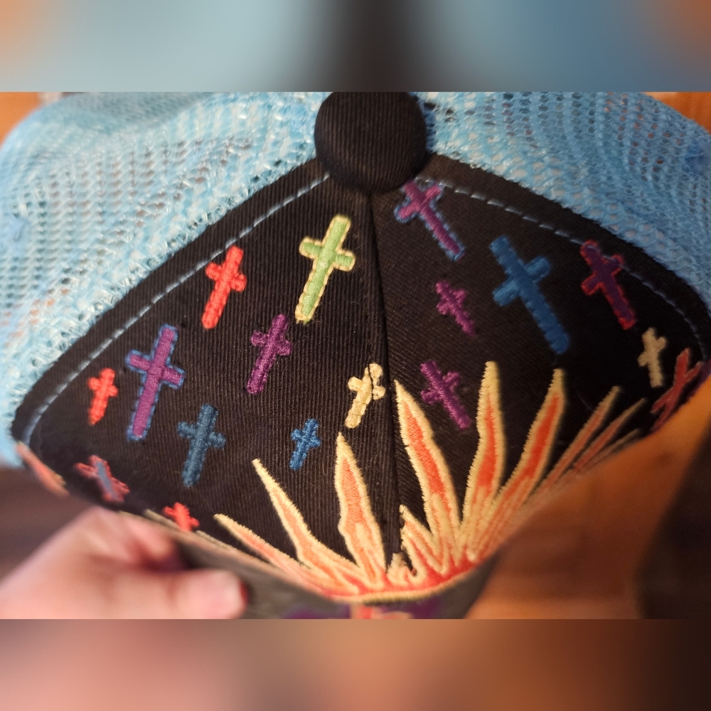 Colorful Embroidered Cap - Picture 4 of 4